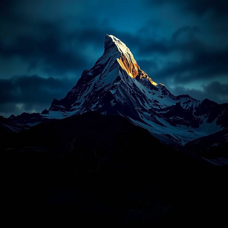 Beeindruckende Aufnahme der Matterhorn bei Nacht, aufgenommen von Peter Keller.