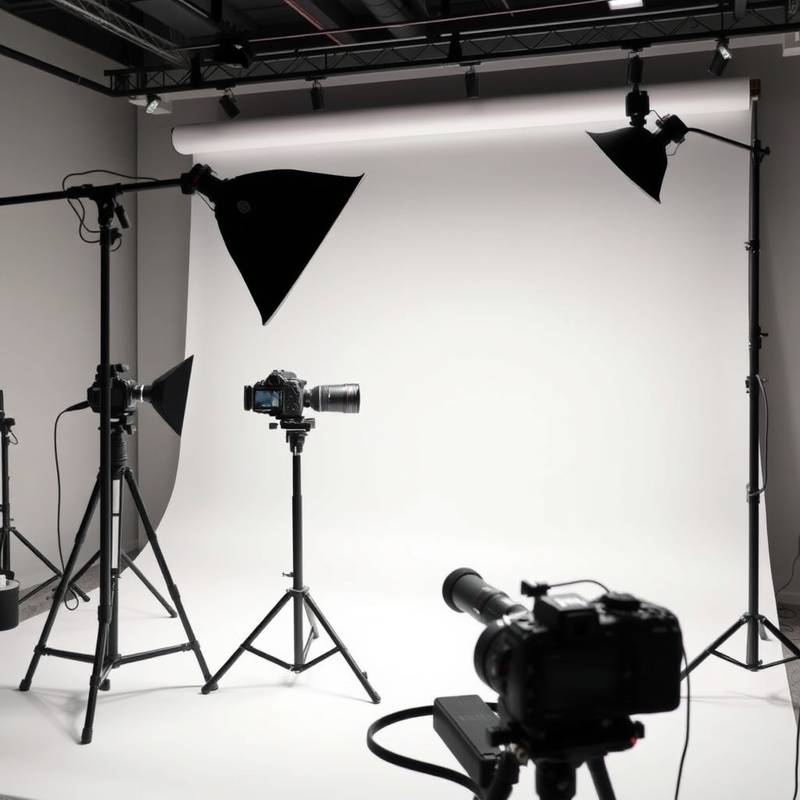 Kameraequipment im Studio