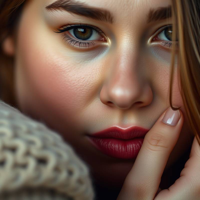 Nahaufnahme eines Portraitfotos